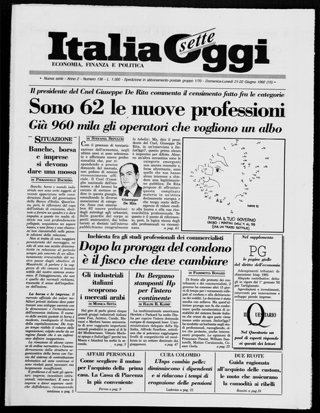 Italia oggi : quotidiano di economia finanza e politica